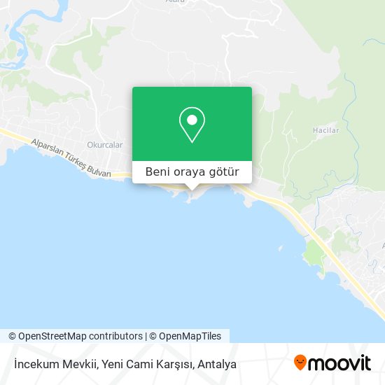 İncekum Mevkii, Yeni Cami Karşısı harita