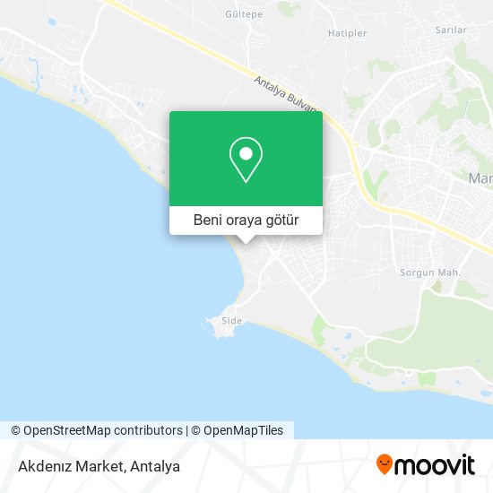 Akdenız Market harita