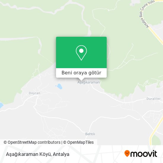 Aşağıkaraman Köyü harita