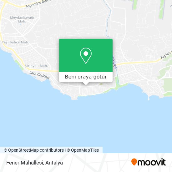 Fener Mahallesi harita