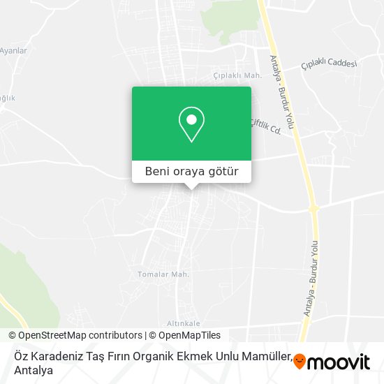 Öz Karadeniz Taş Fırın Organik Ekmek Unlu Mamüller harita