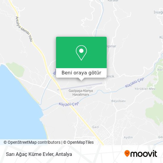 Sarı Ağaç Küme Evler harita