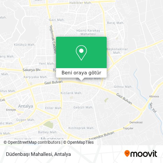 Düdenbaşı Mahallesi harita