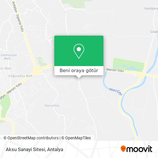 Aksu Sanayi Sitesi harita