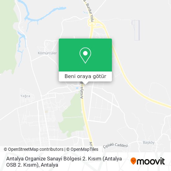 Antalya Organize Sanayi Bölgesi 2. Kısım (Antalya OSB 2. Kısım) harita
