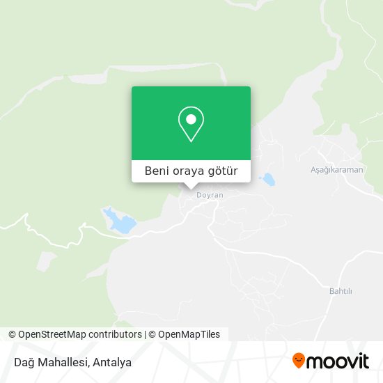 Dağ Mahallesi harita