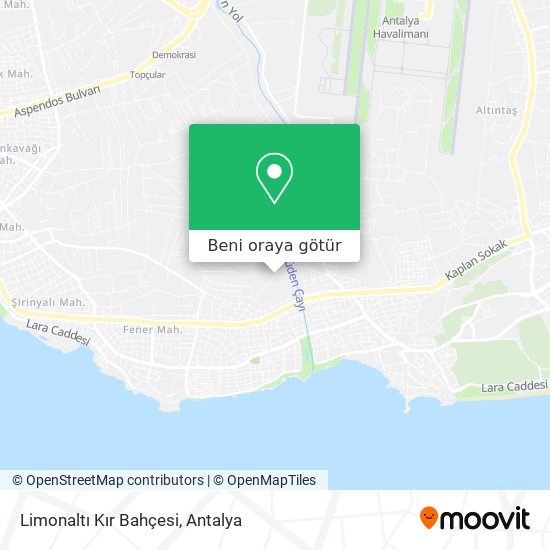 Limonaltı Kır Bahçesi harita