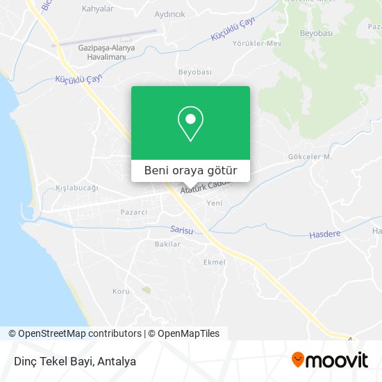 Dinç Tekel Bayi harita