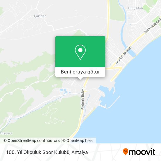 100. Yıl Okçuluk Spor Kulübü harita