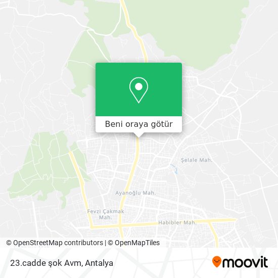 23.cadde şok Avm harita
