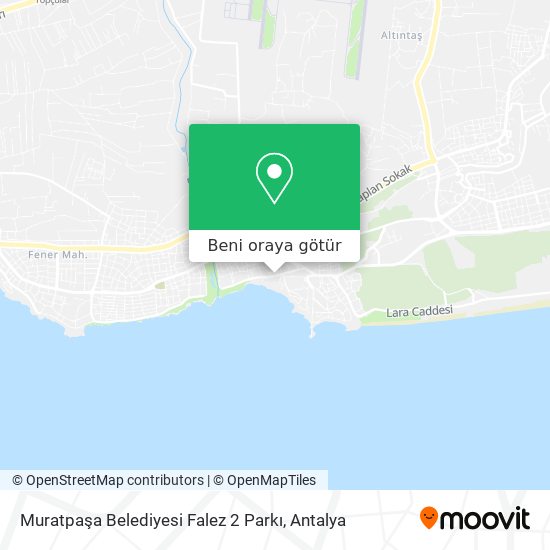 Muratpaşa Belediyesi Falez 2 Parkı harita