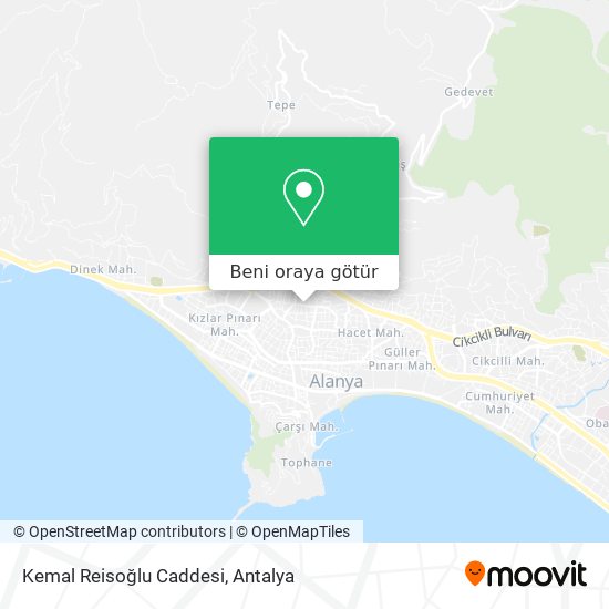 Kemal Reisoğlu Caddesi harita