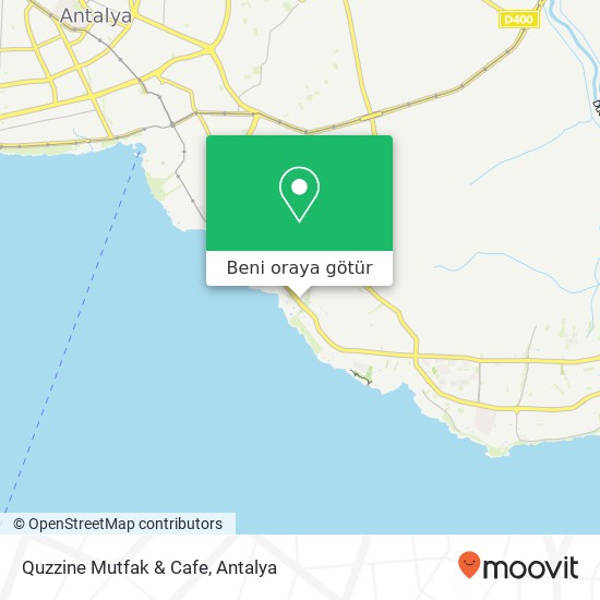 Quzzine Mutfak & Cafe harita