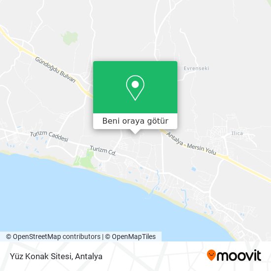 Yüz Konak Sitesi harita