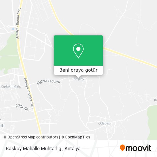 Başköy Mahalle Muhtarlığı harita