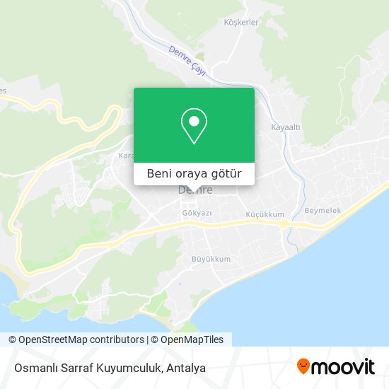Osmanlı Sarraf Kuyumculuk harita