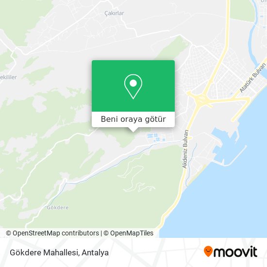 Gökdere Mahallesi harita