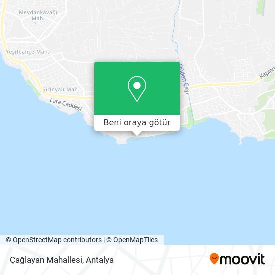 Çağlayan Mahallesi harita