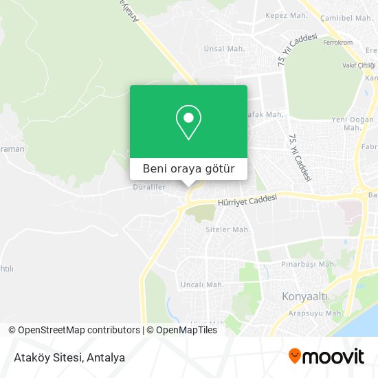 Ataköy Sitesi harita