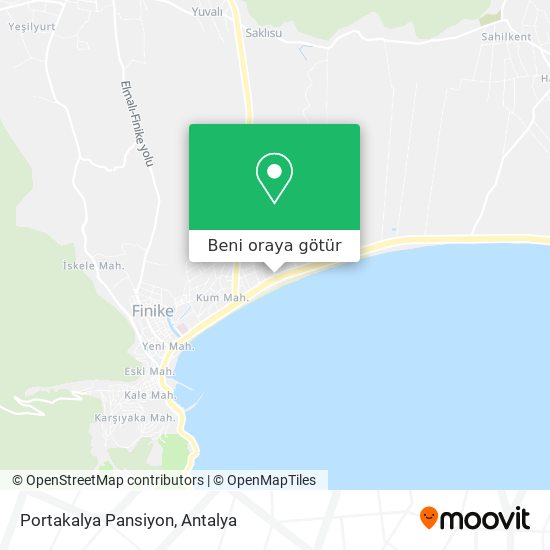 Portakalya Pansiyon harita