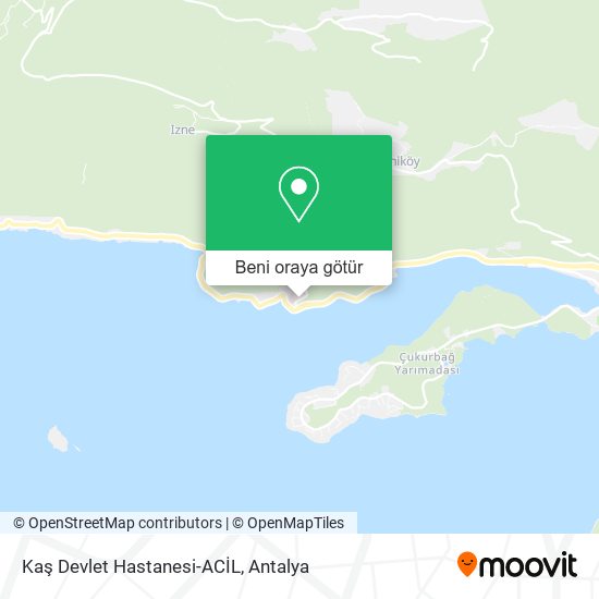Kaş Devlet Hastanesi-ACİL harita