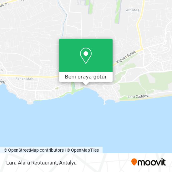 Lara Alara Restaurant harita