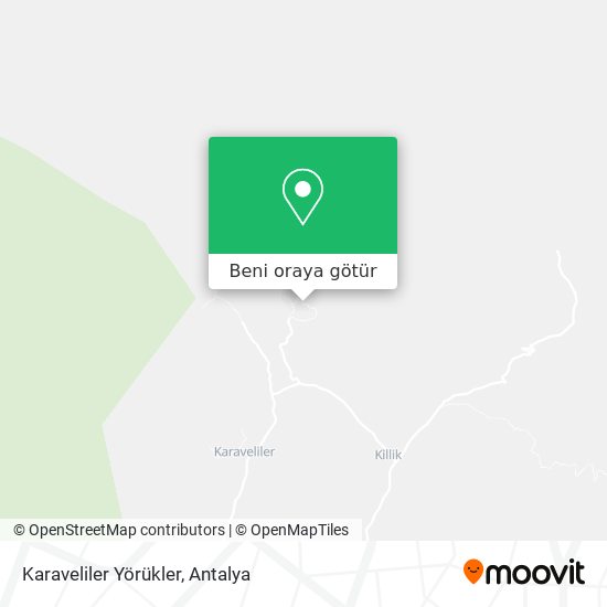 Karaveliler Yörükler harita