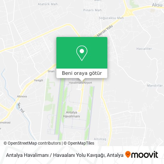 Antalya Havalimanı / Havaalanı Yolu Kavşağı harita