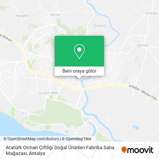 Atatürk Orman Çiftliği Doğal Ürünleri Fabrika Satış Mağazası harita