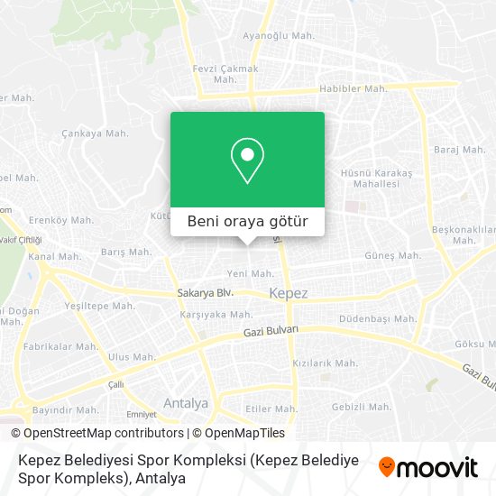 Kepez Belediyesi Spor Kompleksi (Kepez Belediye Spor Kompleks) harita