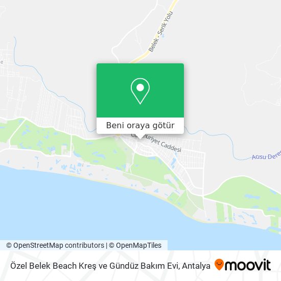Özel Belek Beach Kreş ve Gündüz Bakım Evi harita