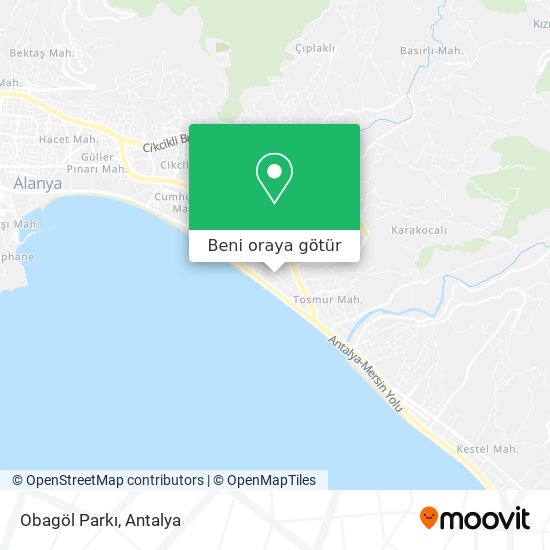 Obagöl Parkı harita