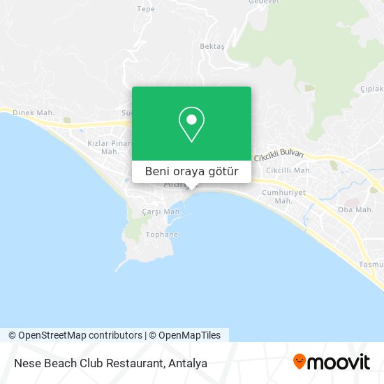 Nese Beach Club Restaurant harita