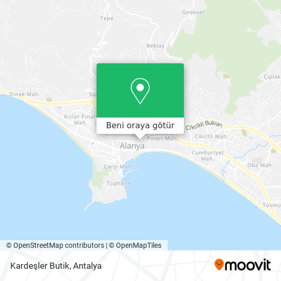 Kardeşler Butik harita