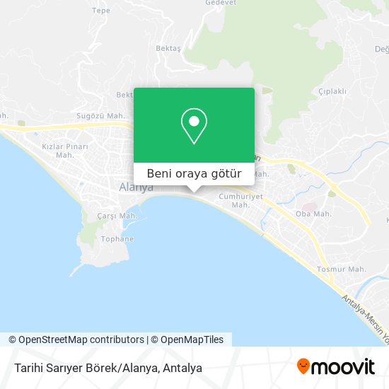 Tarihi Sarıyer Börek/Alanya harita