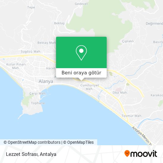Lezzet Sofrası harita
