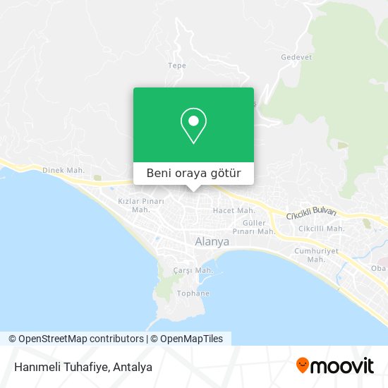 Hanımeli Tuhafiye harita