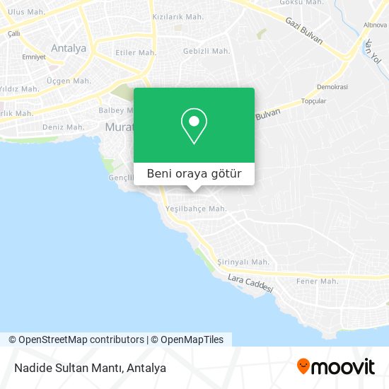 Nadide Sultan Mantı harita