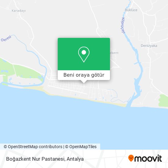 Boğazkent Nur Pastanesi harita
