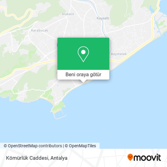 Kömürlük Caddesi harita
