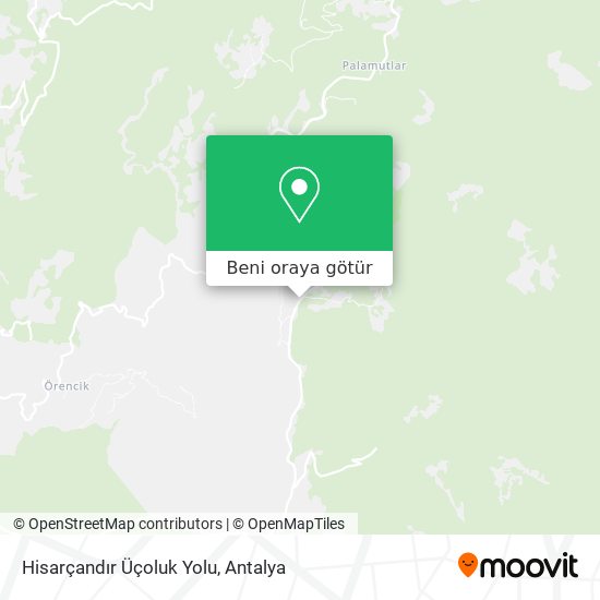 Hisarçandır Üçoluk Yolu harita