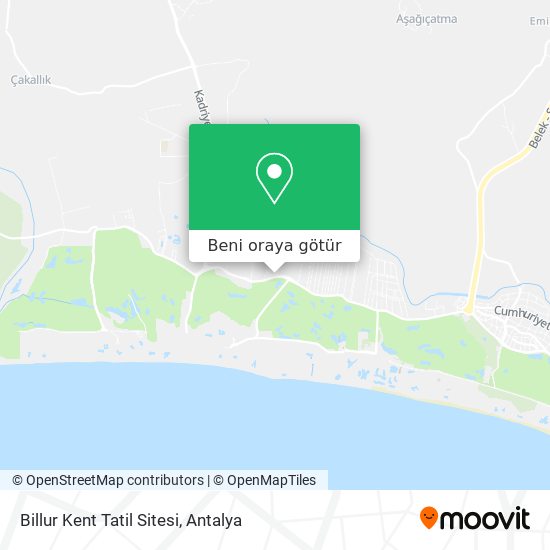 Billur Kent Tatil Sitesi harita