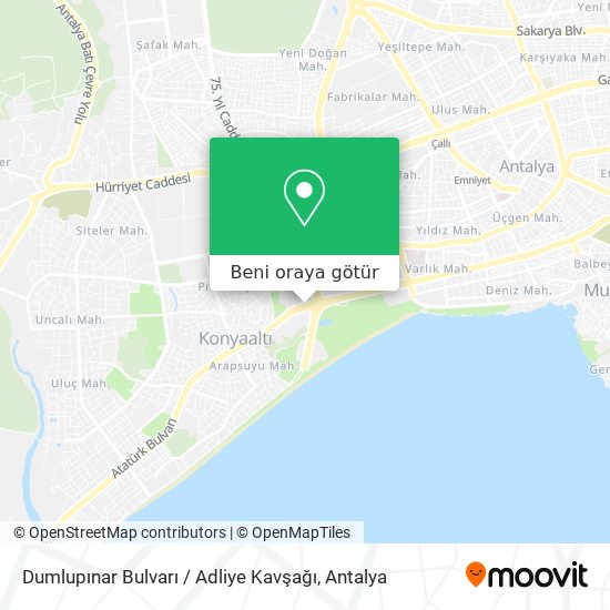Dumlupınar Bulvarı / Adliye Kavşağı harita