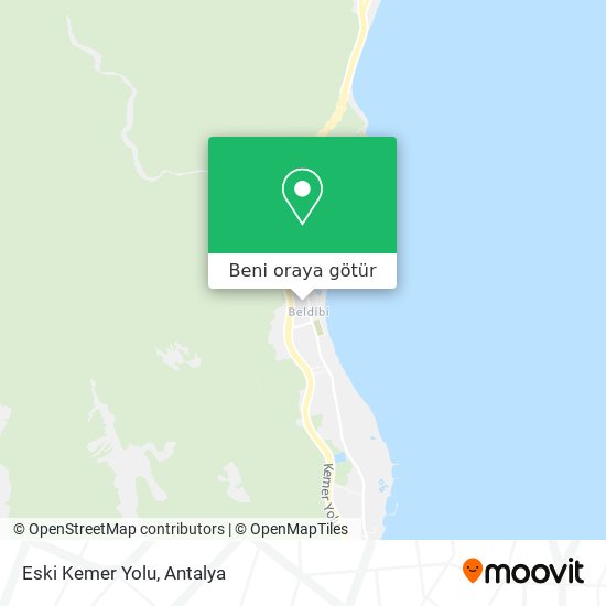 Eski Kemer Yolu harita