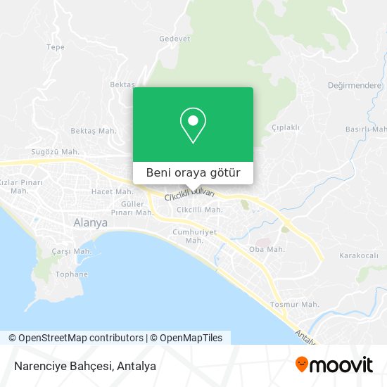 Narenciye Bahçesi harita