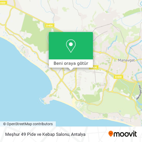 Meşhur 49 Pide ve Kebap Salonu harita