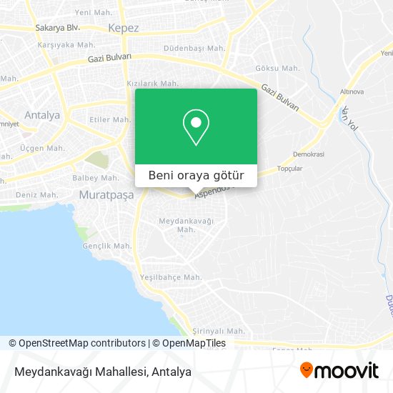 Meydankavağı Mahallesi harita