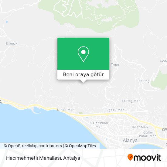 Hacımehmetli Mahallesi harita
