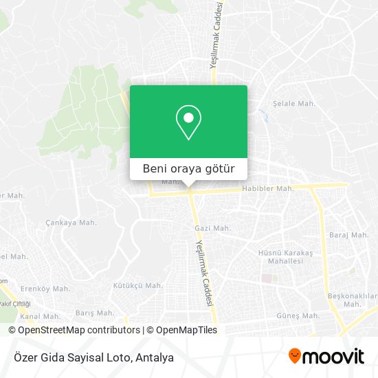 Özer Gida Sayisal Loto harita