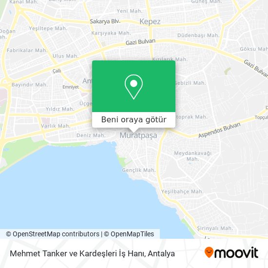 Mehmet Tanker ve Kardeşleri İş Hanı harita